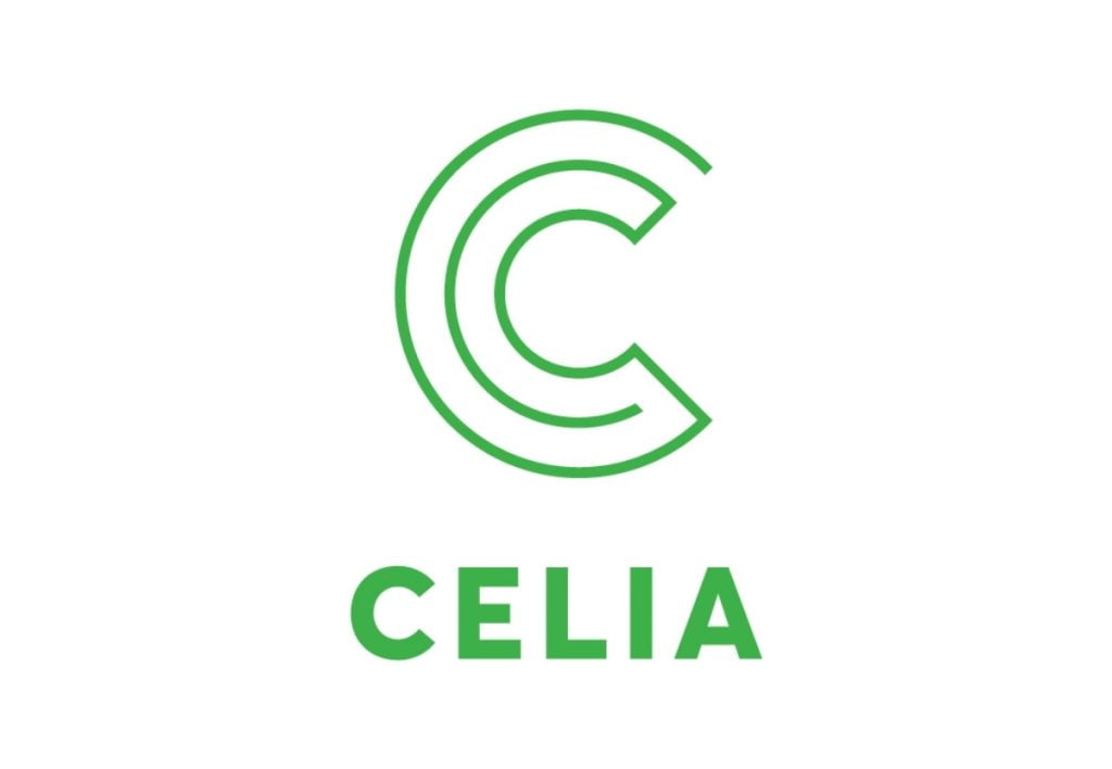 saavutettavan kirjallisuuden Celian logo ja a.i.materin yhteistyö.